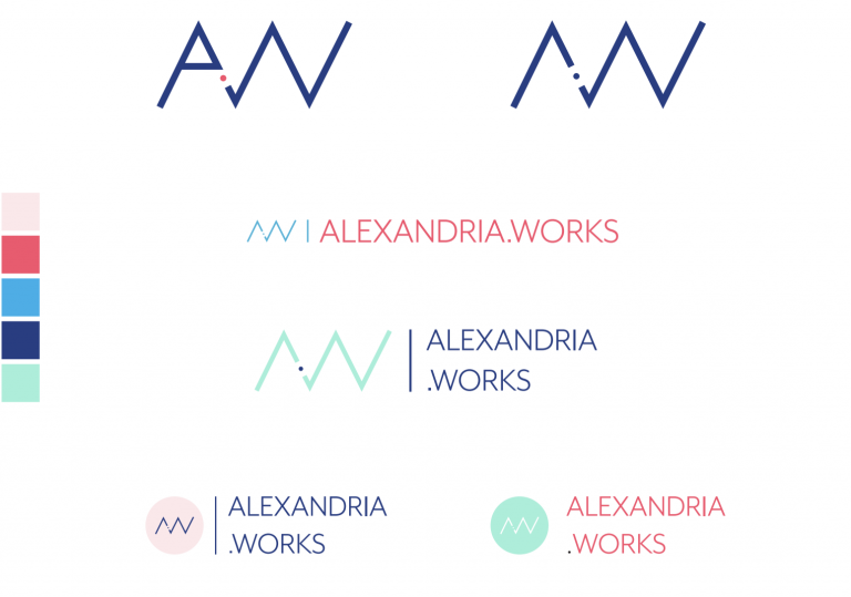 Alexandria works branding